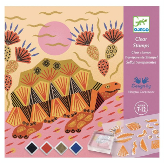 Coffret de tampons motifs et pelages - Djeco - Rougier et Plé