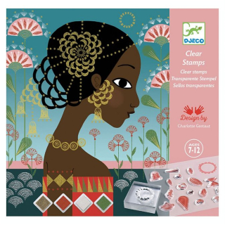 Coffret de tampons motifs et parures - Djeco - Rougier et Plé