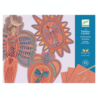 Carte à gratter Anges - Djeco - Rougier et Plé