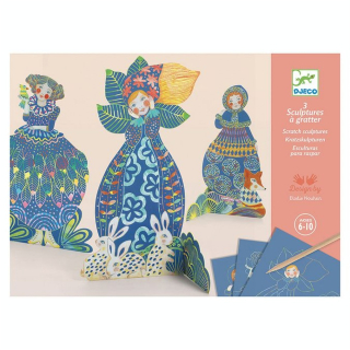 Carte à gratter Jolies robes - Djeco - Rougier et Plé