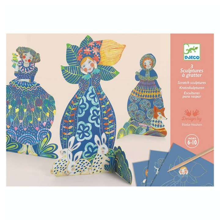 Carte à gratter Jolies robes - Djeco - Rougier et Plé