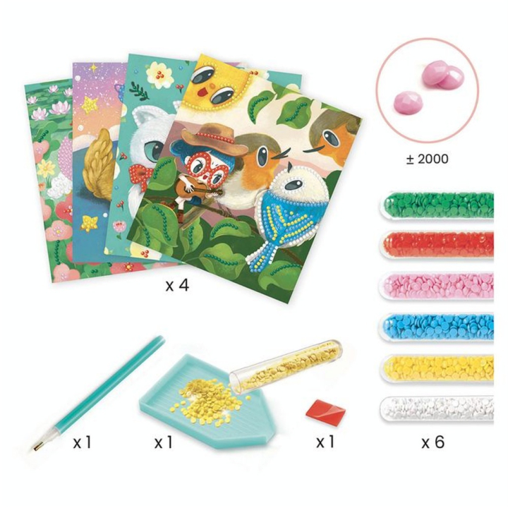 Kit broderie artistic amitiés - Djeco - Rougier et Plé