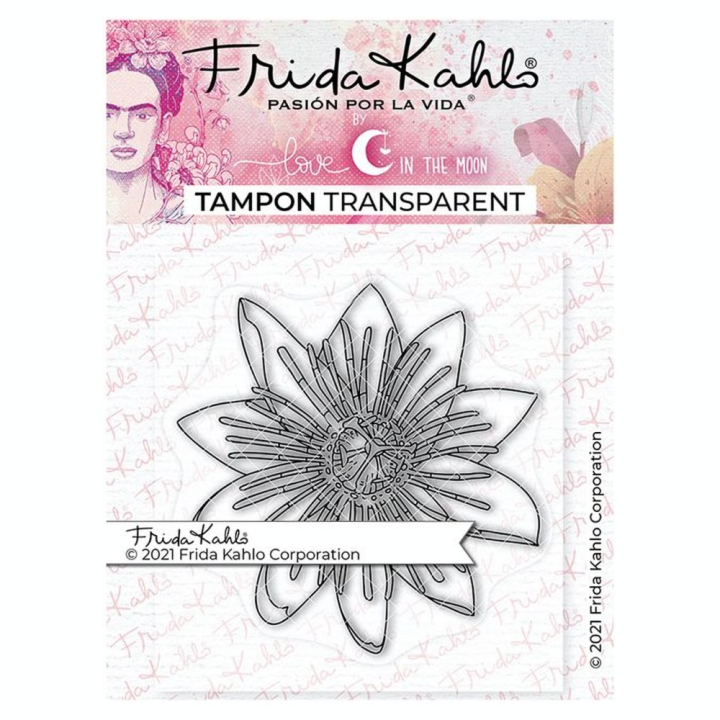 Tampon transparent Frida Kahlo® : Passiflore 2 - Love in the moon - Rougier et Plé