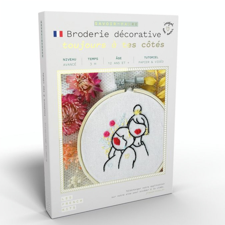 Kit savoir-faire Broderie décorative Toujours à tes côtés - French'Kits - Rougier et Plé