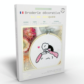 Kit savoir-faire Broderie décorative Tu me manques - French'Kits - Rougier et Plé