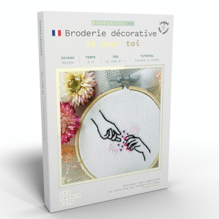 Kit savoir-faire Broderie décorative Là pour toi - French'Kits - Rougier et Plé