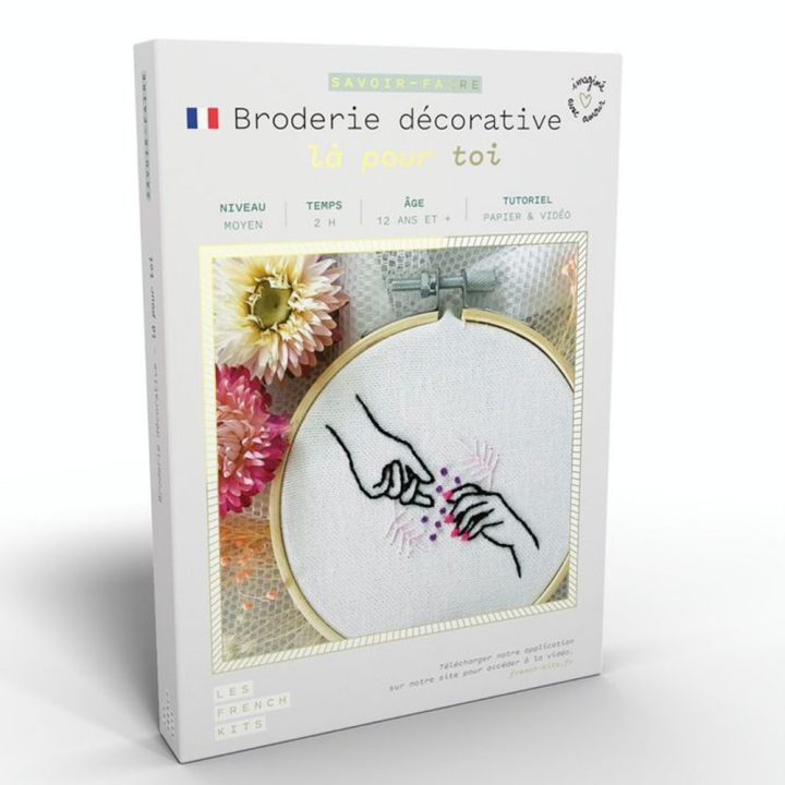Kit savoir-faire Broderie décorative Là pour toi - French'Kits - Rougier et Plé