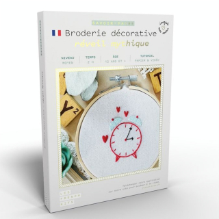 Kit savoir-faire Broderie décorative Réveil mythique - French'Kits - Rougier et Plé