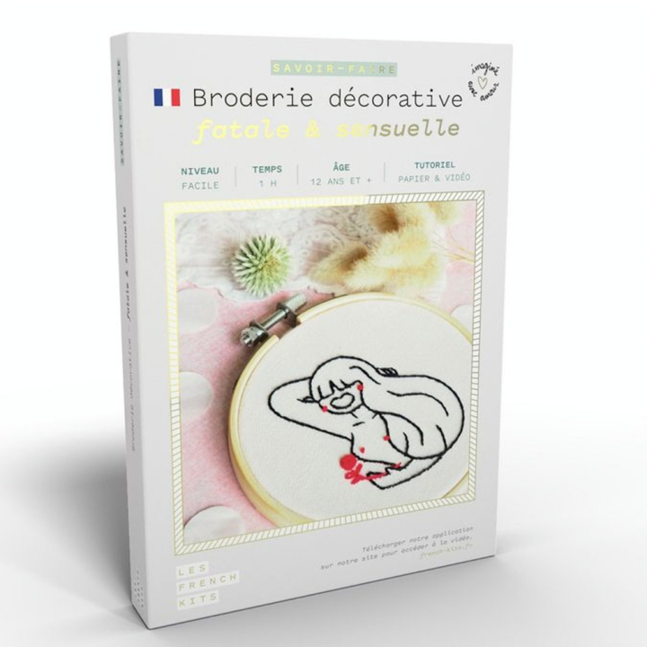 Kit savoir-faire Broderie décorative Femme Sensuelle - French'Kits - Rougier et Plé