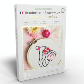 Kit savoir-faire Broderie décorative Femme Libre - French'Kits - Rougier et Plé
