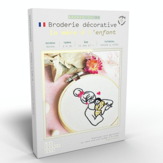 Kit savoir-faire Broderie décorative Femme & Enfant - French'Kits - Rougier et Plé