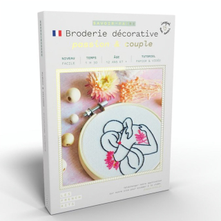 Kit savoir-faire Broderie décorative Femme Couple - French'Kits - Rougier et Plé