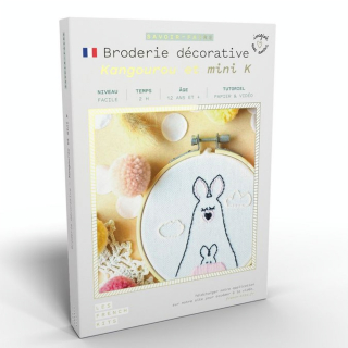 Kit savoir-faire Broderie décorative Kangourou - French'Kits - Rougier et Plé