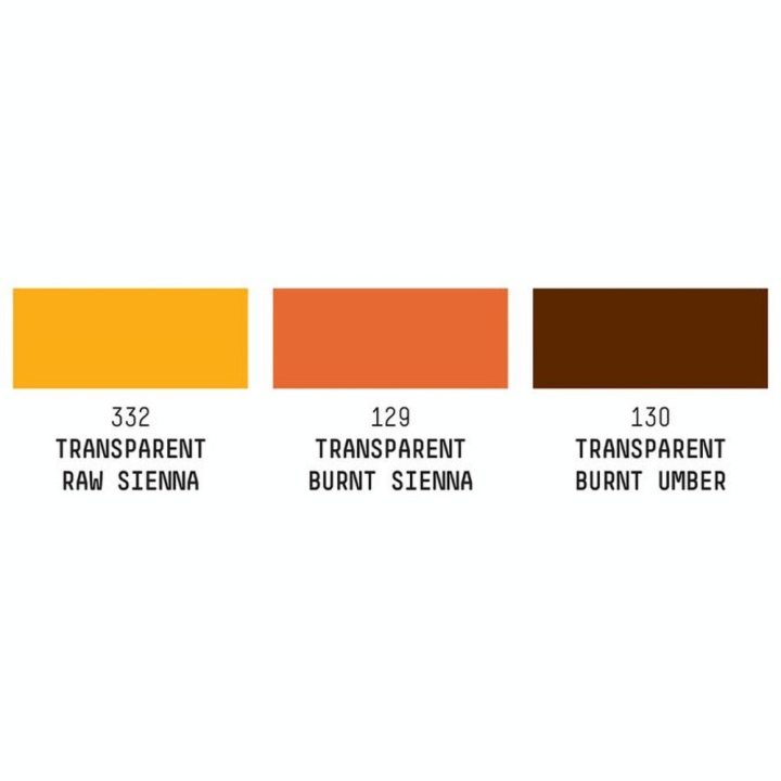 Encre acrylique Set Bruns transparents ink! 3 x 30 ml - Liquitex - Rougier et Plé