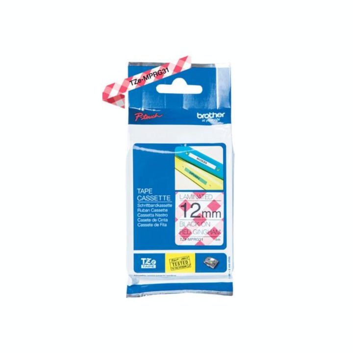 Ruban étiqueteuse 12 mm Vichy - Brother - Rougier et Plé