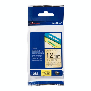 Ruban étiqueteuse 12 mm Doré pailleté - Brother - Rougier et Plé