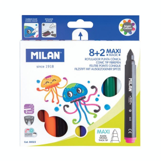 Feutre MAXI Magic pochette 8 couleurs+ 2 feutres magiques - MILAN - Rougier et Plé