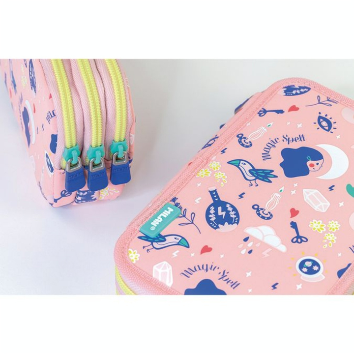 Plumier 2 compartiments avec contenu Magic - MILAN - Rougier et Plé