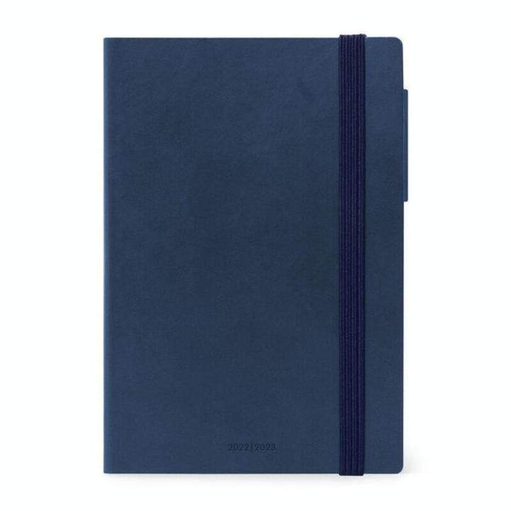 Agenda semainier 2022-2023 18 mois + Notes 12 x 18 cm Bleu - Legami - Rougier et Plé