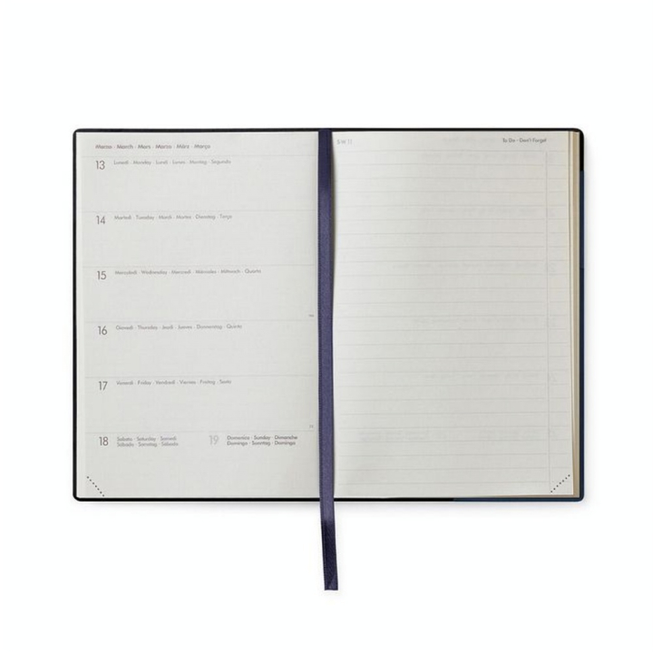 Agenda semainier 2022-2023 18 mois + Notes 12 x 18 cm Bleu - Legami - Rougier et Plé