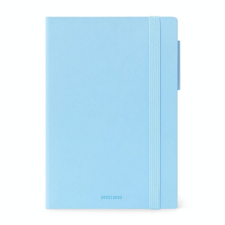 Agenda semainier 2022-2023 18 mois + Notes 12 x 18 cm Bleu ciel - Legami - Rougier et Plé