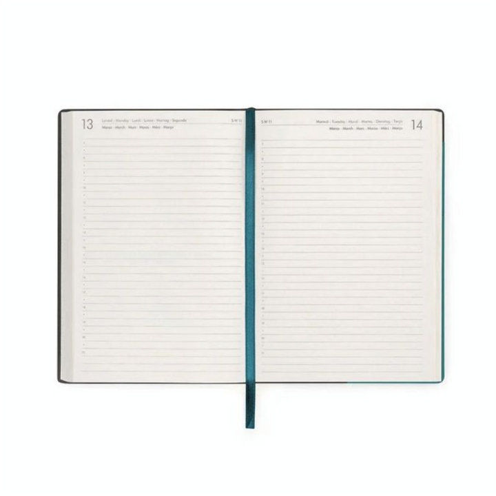 Agenda journalier 2022-2023 16 mois 12 x 18 cm Bleu pétrole - Legami - Rougier et Plé