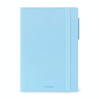 Agenda journalier 2022-2023 16 mois 12 x 18 cm Bleu ciel - Legami - Rougier et Plé