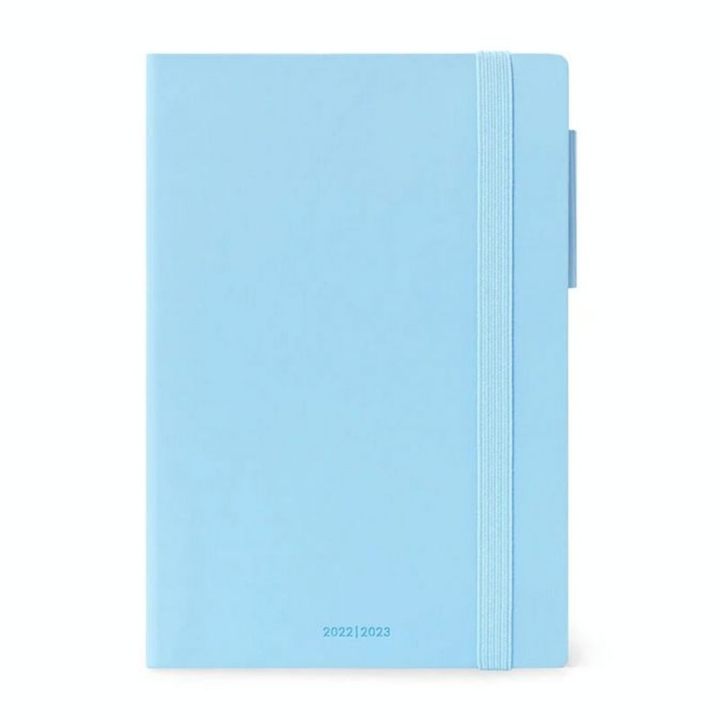 Agenda journalier 2022-2023 16 mois 12 x 18 cm Bleu ciel - Legami - Rougier et Plé