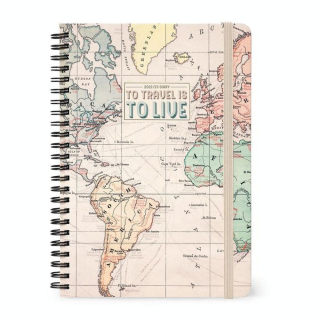 Agenda semainier à spirale 2022-2023 16 mois 15 x 21 cm Voyage - Legami - Rougier et Plé