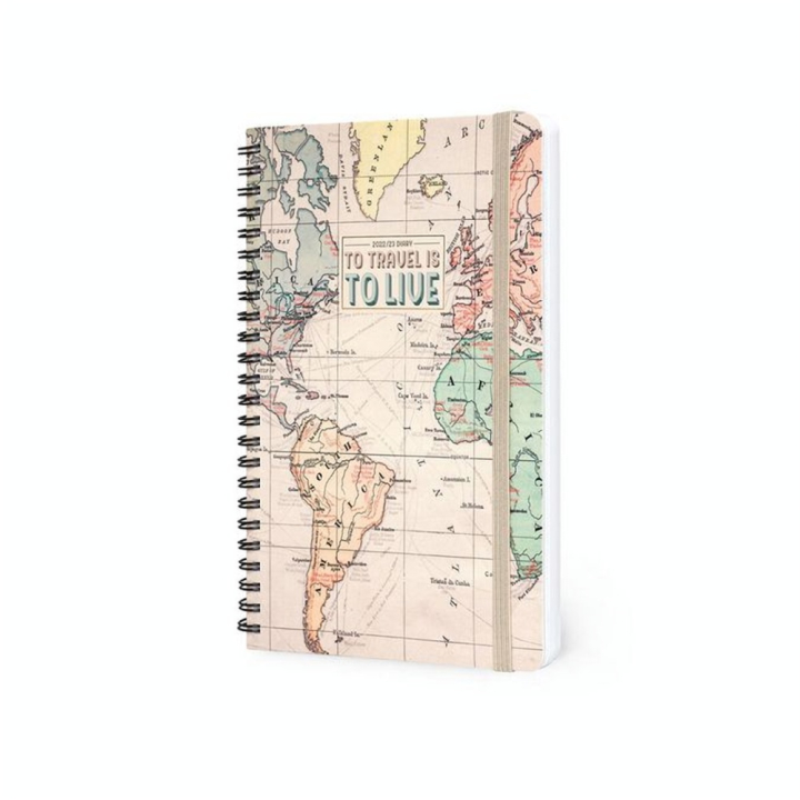 Agenda semainier à spirale 2022-2023 16 mois 15 x 21 cm Voyage - Legami - Rougier et Plé