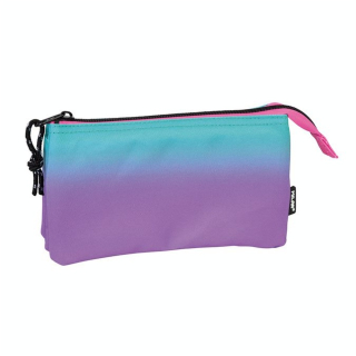 Trousse 5 compartiments Sunset Violet/Turquoise - MILAN - Rougier et Plé