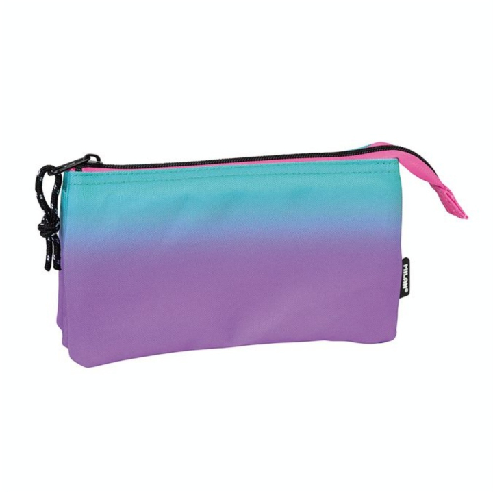 Trousse 5 compartiments Sunset Violet/Turquoise - MILAN - Rougier et Plé