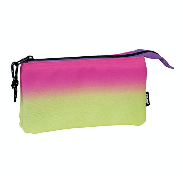 Trousse 5 compartiments Sunset Jaune/Rose - MILAN - Rougier et Plé