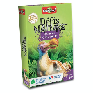 Jeu de cartes Défis Nature Animaux disparus - Bioviva - Rougier et Plé