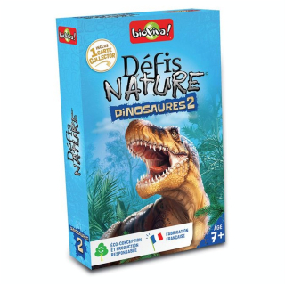 Jeu de cartes Défis Nature Dinosaures 2 version 2022 - Bioviva - Rougier et Plé