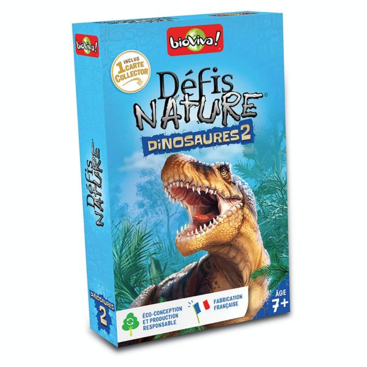 Jeu de cartes Défis Nature Dinosaures 2 version 2022 - Bioviva - Rougier et Plé