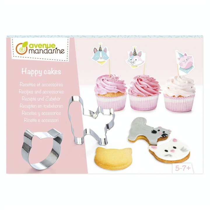 Kit de cuisine créative Happy Cake Recette accessoires Chats - Avenue Mandarine - Rougier et Plé