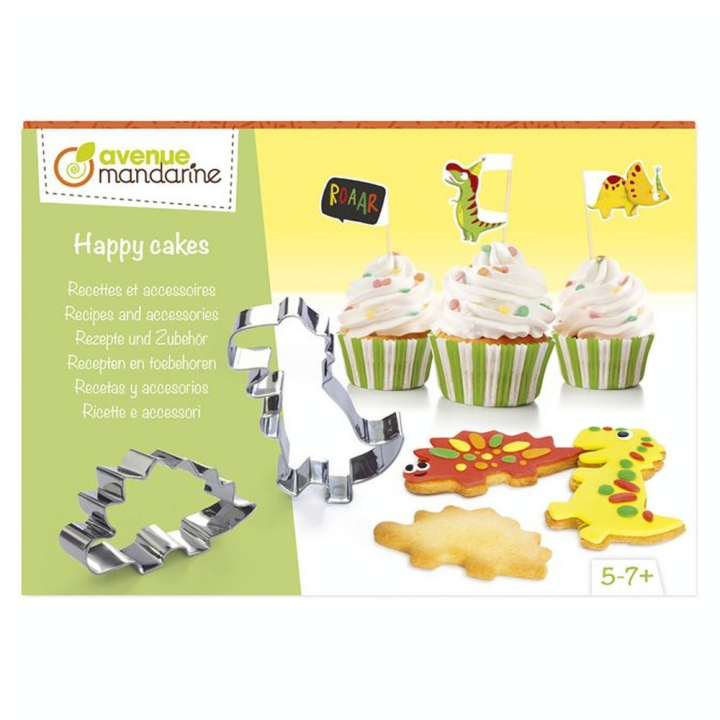 Kit de cuisine créative Happy Cake Recette accessoires Dinosaures - Avenue Mandarine - Rougier et Plé