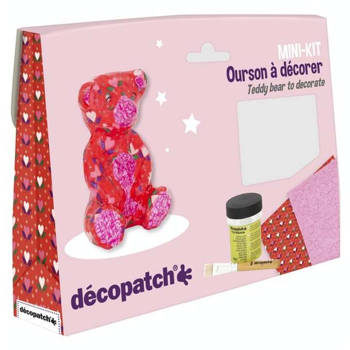 Ourson en papier mâché - Mini kit - Décopatch - Rougier et Plé