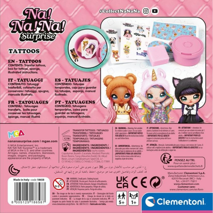 Coffret création de Tatouages - Clementoni - Rougier et Plé