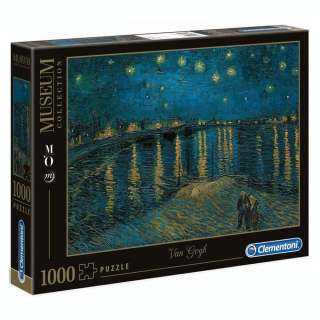 Puzzle La Nuit étoilée sur le Rhône de Van Gogh 1000 pièces - Clementoni - Rougier et Plé