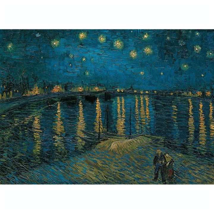 Puzzle La Nuit étoilée sur le Rhône de Van Gogh 1000 pièces - Clementoni - Rougier et Plé