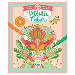 Coffret créatif Coloriage Artistic Flore - Djeco - Rougier et Plé