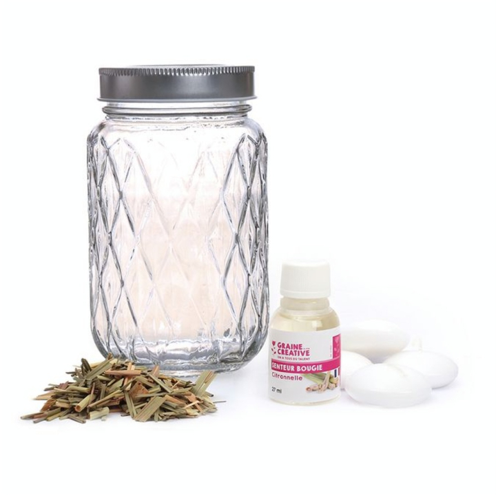 Kit Bougie à la citronnelle - Graine Créative - Rougier et Plé