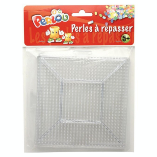 Plaque à picot pour Perle à repasser 5 mm Carré puzzle - Perlou - Rougier et Plé