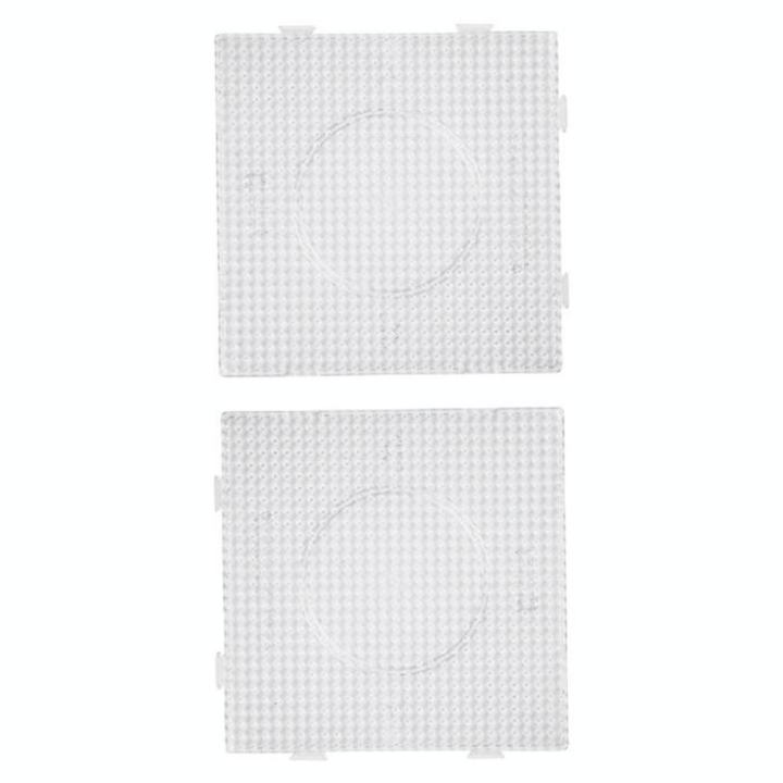 Plaque à picot pour Perle à repasser 5 mm Carré puzzle - Perlou - Rougier et Plé
