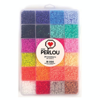 Perle à Repasser 2 mm mini Valisette 18 000 pcs - Perlou - Rougier et Plé