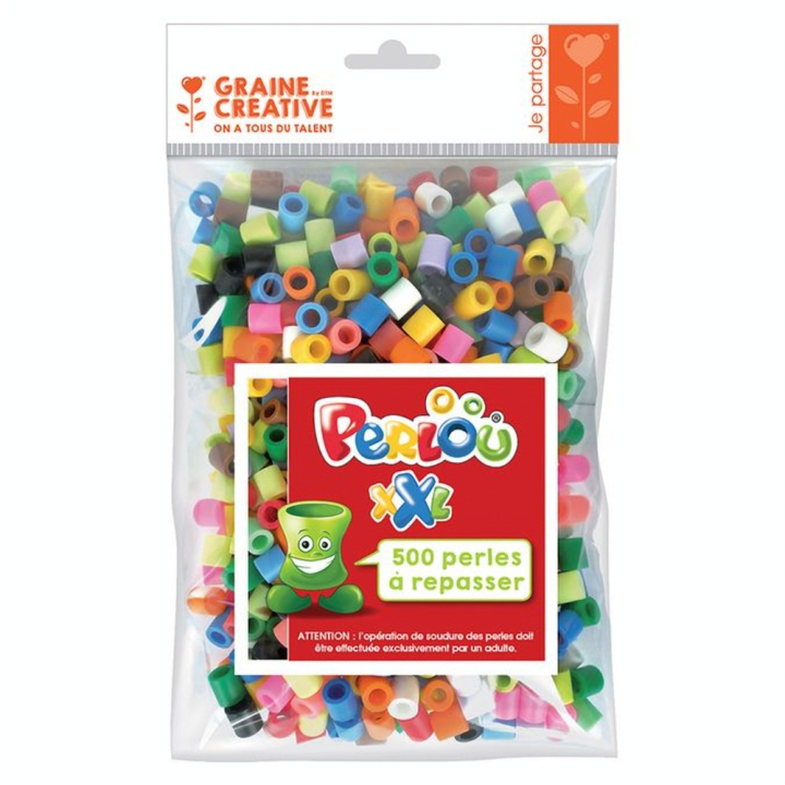 Perle à Repasser 10 mm XXL 500 pcs - Perlou - Rougier et Plé