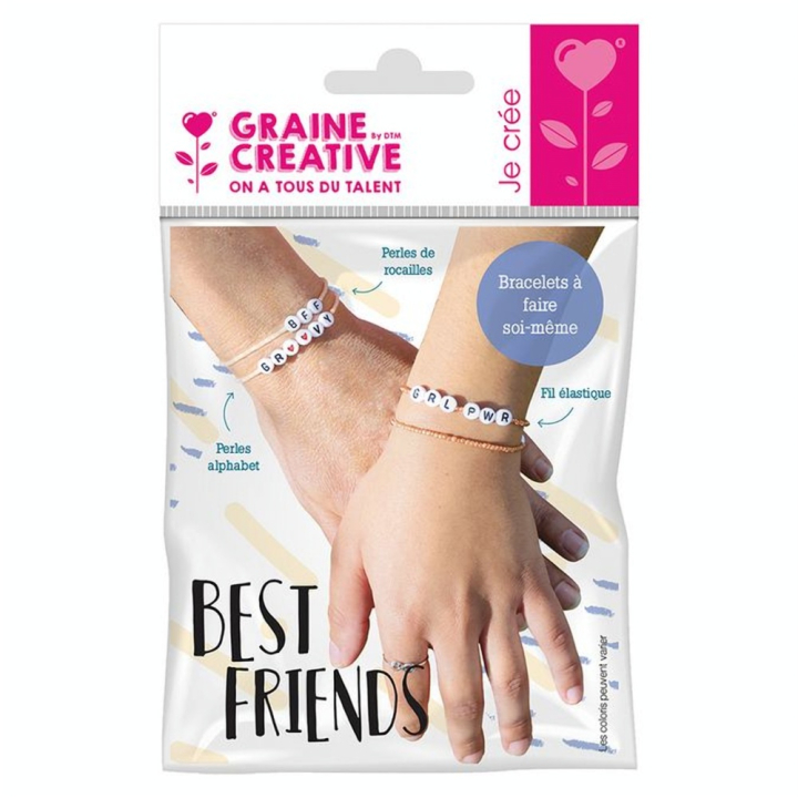 Kit bijoux Bracelets à faire soi-même à messages - Graine Créative - Rougier et Plé