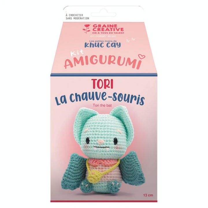 Kit Amigurumi Tori la Chauve-souris - Graine Créative - Rougier et Plé